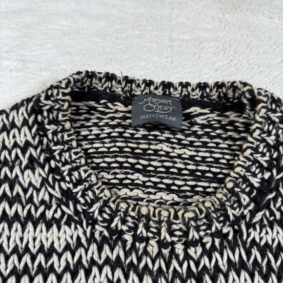 Vintage 80s Margaret O’Leary Men’s Thick Cable Knit Crewneck Sweater - Picture 3 of 7